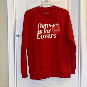Niall Horan Denver Is For Lovers Crewneck Sweatshirt Red Size XL